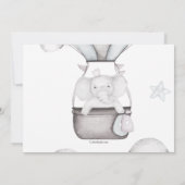 In een Cloud (Grijs) Baby shower Kaart (Achterkant)