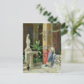 In een Courtyard in Pompeii, 1878 Briefkaart (Staand voorkant)