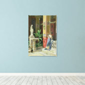 In een Courtyard in Pompeii, 1878 Canvas Afdruk (Insitu (Houten vloer))