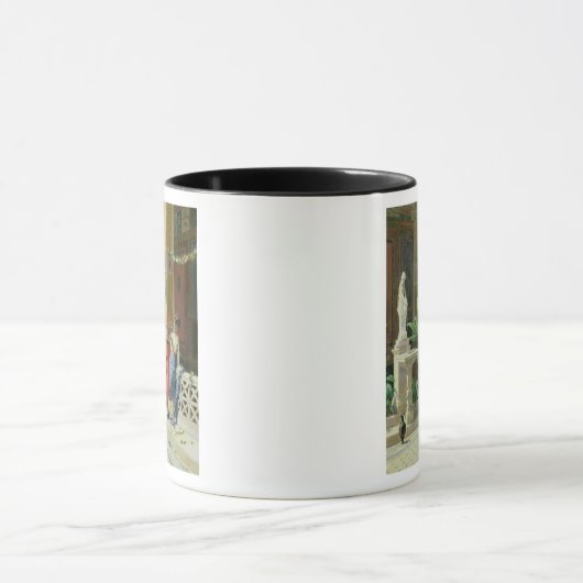 In een Courtyard in Pompeii, 1878 Mok (Midden)