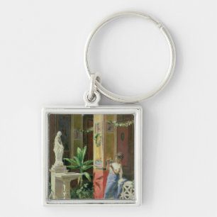In een Courtyard in Pompeii, 1878 Sleutelhanger