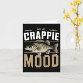 In een crappie mood Vist het grappig Kaart (Gele Bloem)