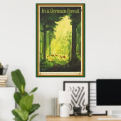 In een Duits bos Poster (Thuiskantoor)