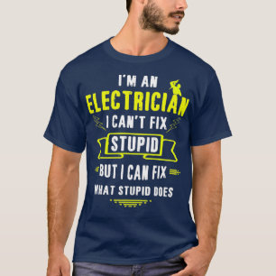 In een elektricien elektrische werknemer Kerstmis T-shirt