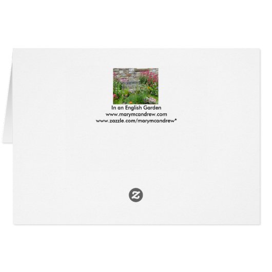 In een Engelse tuin (Achterkant Horizontaal)