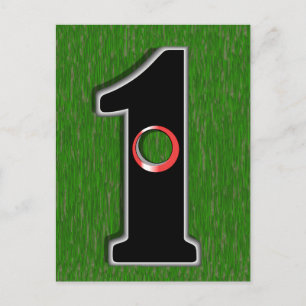 In één gat! briefkaart