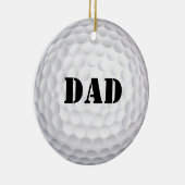 In één gat! golfbal keramisch ornament (Rechts)