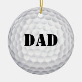In één gat! golfbal keramisch ornament (Voorkant)