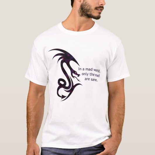 In een gekke wereld t-shirt (Voorkant)