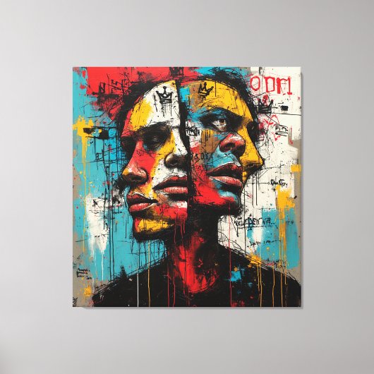 in een gekwelde ziel canvas afdruk (Voorkant)