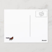 In een gele esdoorn herfst briefkaart (Achterkant)