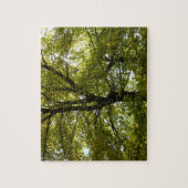 In een gele esdoorn herfst legpuzzel (Verticaal)