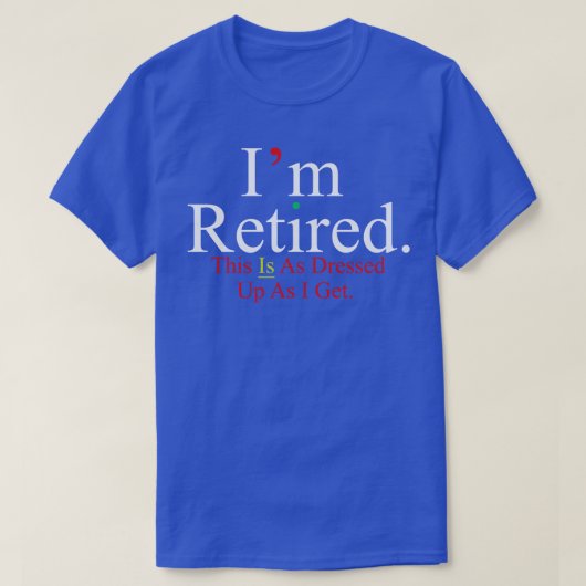 In een gepensioneerd T-shirt (Design voorkant)