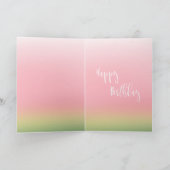 in een Gepersonaliseerde Verjaardag van de Meloen Kaart (Binnen)