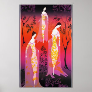 In een gotische tuin - 1990; Verenigde Staten Eyv Poster