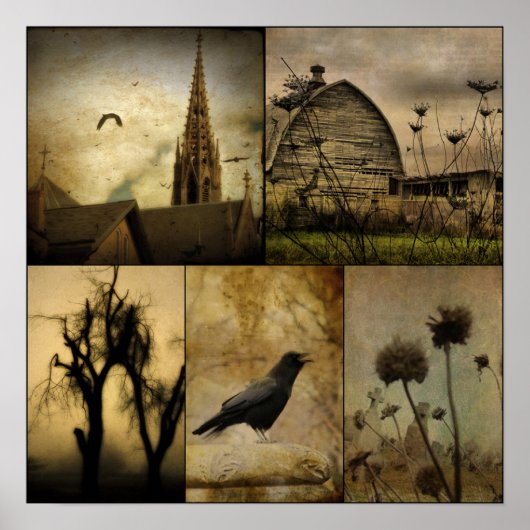 In een gotische wereld poster (Voorkant)