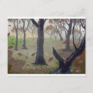 In een herfst briefkaart