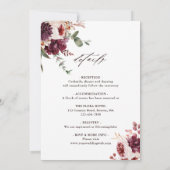 In één herfst van de Romance is het Bourgogne-huwe Kaart (Achterkant)