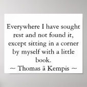 In een hoek lezen poster (Voorkant)