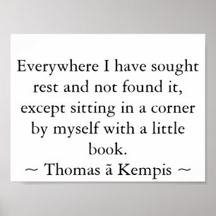 In een hoek lezen poster