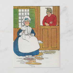 In een huisje in Fife woonde een man en zijn vrouw Briefkaart