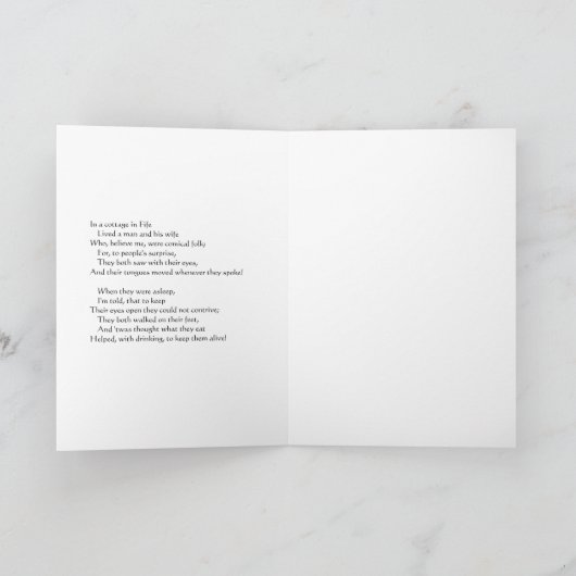 In een huisje in Fife woonde een man en zijn vrouw Kaart (Binnen)