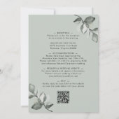 In één keer Waterverf Eucalyptus Weddenschap Kaart (Achterkant)