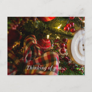 In een kerstboom feestdagenkaart