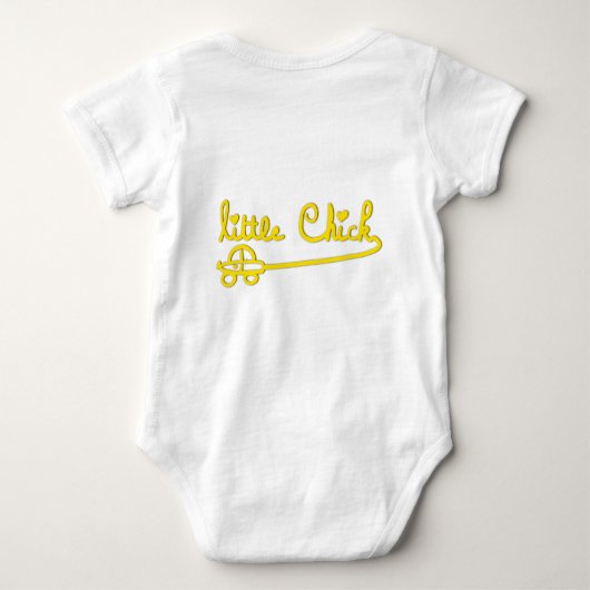 In een klein wonder (jongen kuiken) romper (Achterkant)