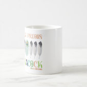 In een kudde duiven is een pacock koffiemok (Center)