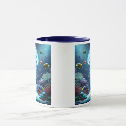 In een levend koraalrif. mok (Midden)