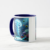 In een levend koraalrif. mok (Voorkant links)