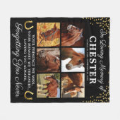 In een liefdevol geheugenpaard fleece deken (Voorkant (Horizontaal))