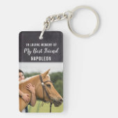 In een liefdevol geheugenpaard sleutelhanger (achterkant)