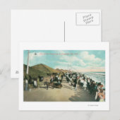 In een Lijn in Tent City verzamelde gewassen Briefkaart (Voorkant / Achterkant)