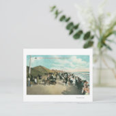 In een Lijn in Tent City verzamelde gewassen Briefkaart (Staand voorkant)