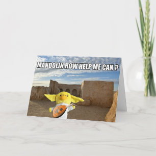 In een melkweg ver weg. Wenskaart Kaart