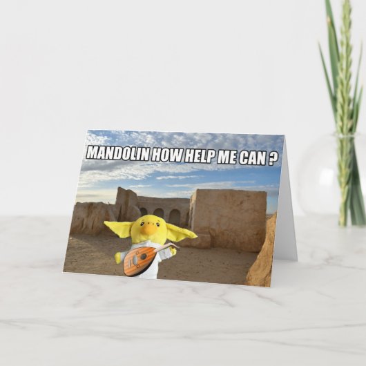 In een melkweg ver weg. Wenskaart Kaart (Voorkant)