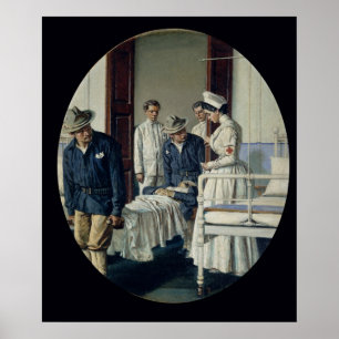 In een militair ziekenhuis poster
