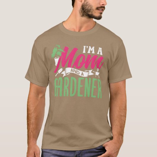 In een moeder en een tuinman tuinieren moeder tuin t-shirt (Voorkant)