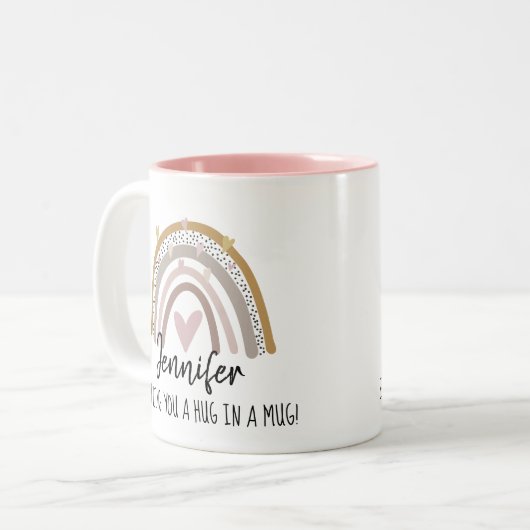 in een mok denken aan jou (Voorkant links)