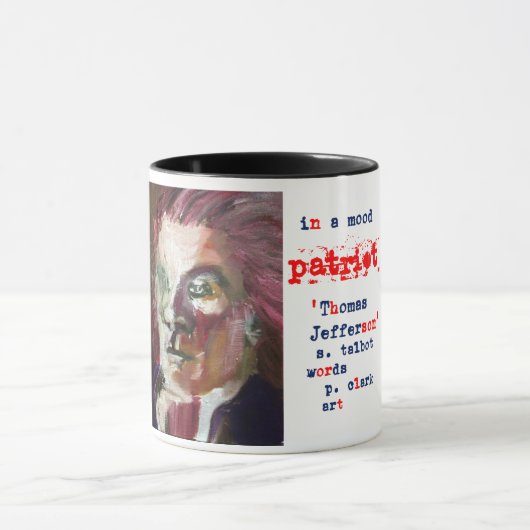 In een Mood Patriot 'Thomas Jefferson' Coffee Cup Mok (Midden)