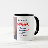 In een Mood Patriot 'Thomas Jefferson' Coffee Cup Mok (Voorkant rechts)
