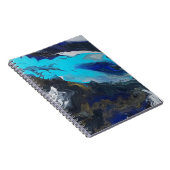 "In een nieuwe dimensie" acryl giet ontwerp Notitieboek (Rechterzijde)