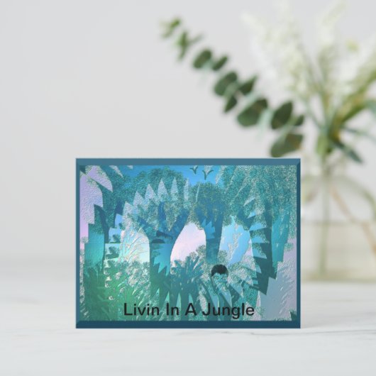 In een Oerwoud Briefkaart (Staand voorkant)