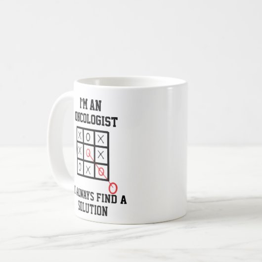 In een oncoloog vind ik altijd een oplossing Mok (Voorkant links)