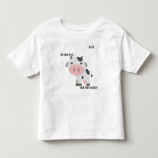 "In één oor..." Koe Pun  Kinder Shirts