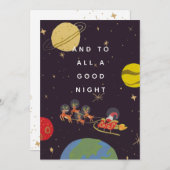 In een orbit kerstfotokaart feestdagenkaart (Voorkant / Achterkant)