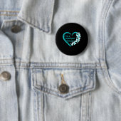 In een overlevende vlinder eierstokkanker bewustzi ronde button 5,7 cm (In situ)