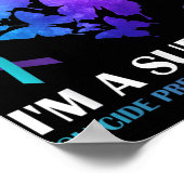 In een overlevende zelfmoordpreventie Bewustzijn B Poster (Hoek)